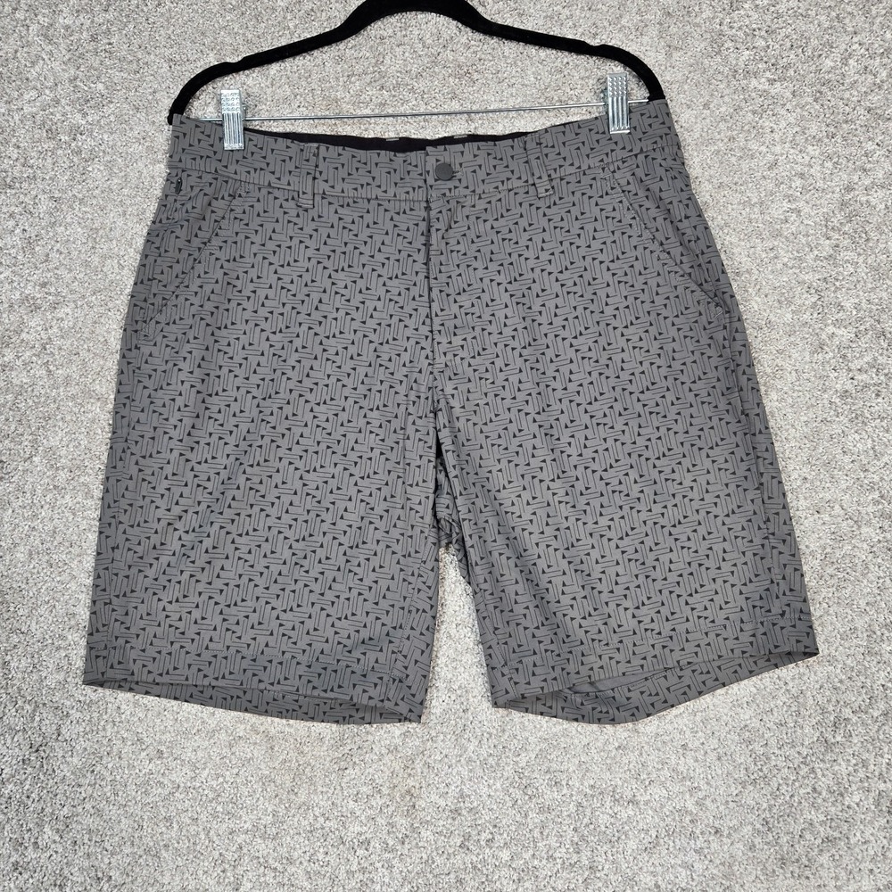 Good Good Golf Short Men's 32 Gray Flag Pin‎ All over print fighting for par